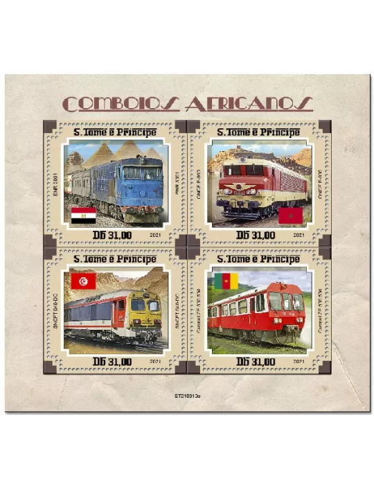 n° 7909/7912 - Timbre SAINT-THOMAS ET PRINCE Poste