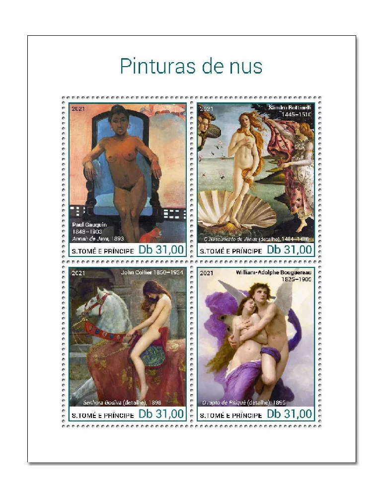 n° 7934/7937 - Timbre SAINT-THOMAS ET PRINCE Poste