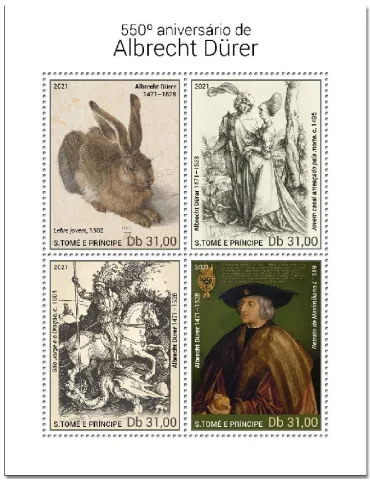 n° 7942/7945 - Timbre SAINT-THOMAS ET PRINCE Poste