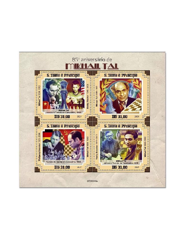 n° 7950/7953 - Timbre SAINT-THOMAS ET PRINCE Poste