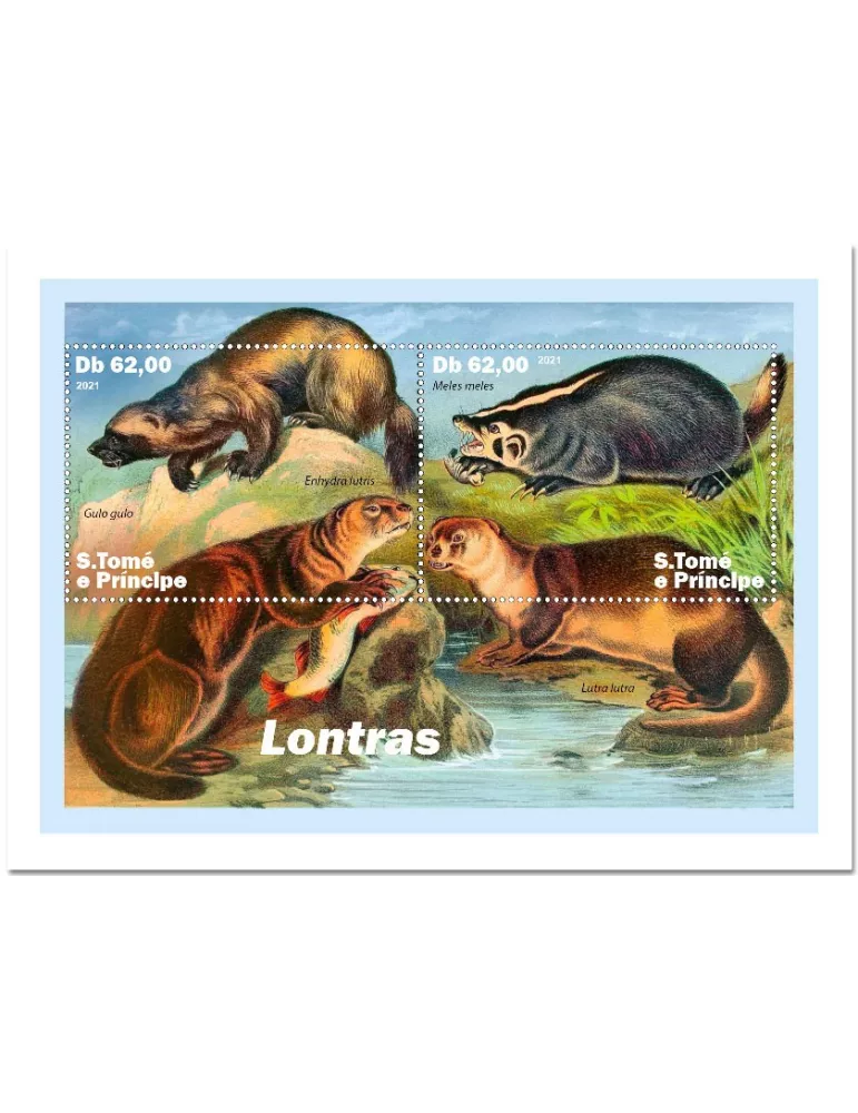 n° 7996/7997 - Timbre SAINT-THOMAS ET PRINCE Poste