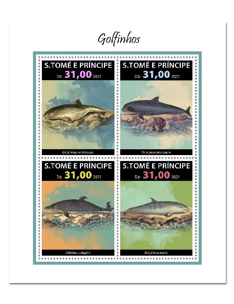 n° 7998/8001 - Timbre SAINT-THOMAS ET PRINCE Poste