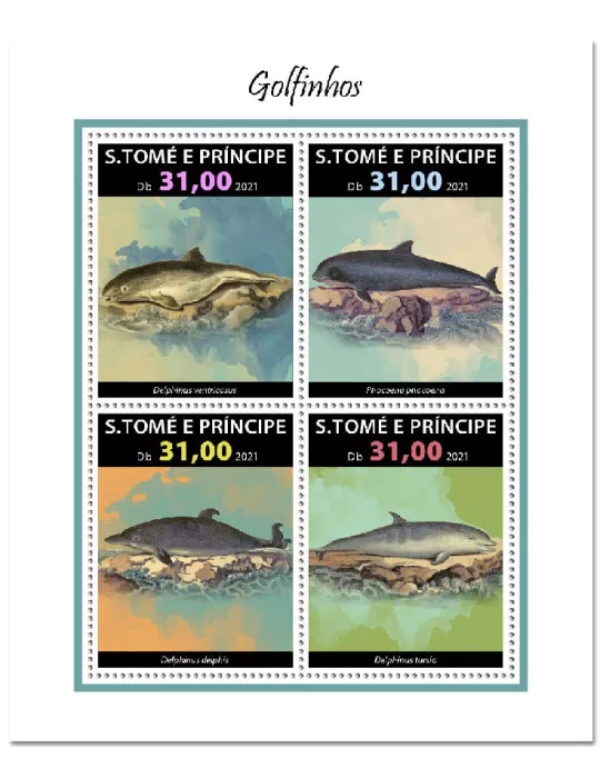 n° 7998/8001 - Timbre SAINT-THOMAS ET PRINCE Poste