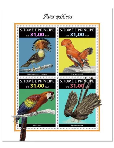 n° 8014/8017 - Timbre SAINT-THOMAS ET PRINCE Poste