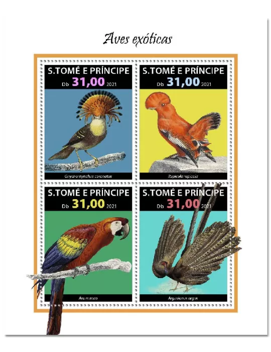 n° 8014/8017 - Timbre SAINT-THOMAS ET PRINCE Poste