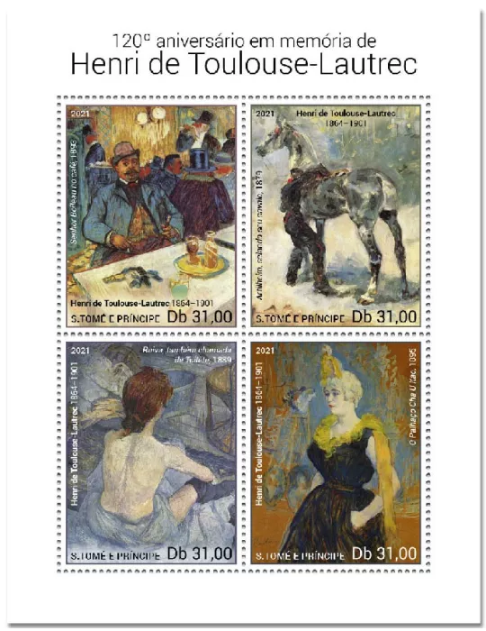 n° 8030/8033 - Timbre SAINT-THOMAS ET PRINCE Poste