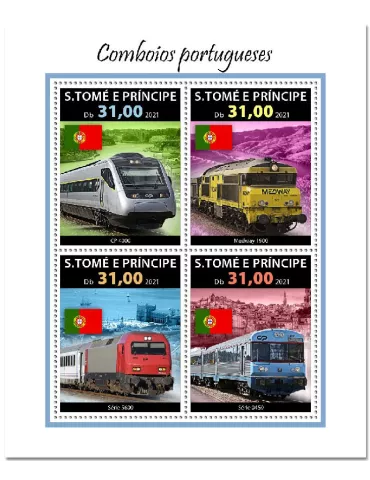 n° 8042/8045 - Timbre SAINT-THOMAS ET PRINCE Poste