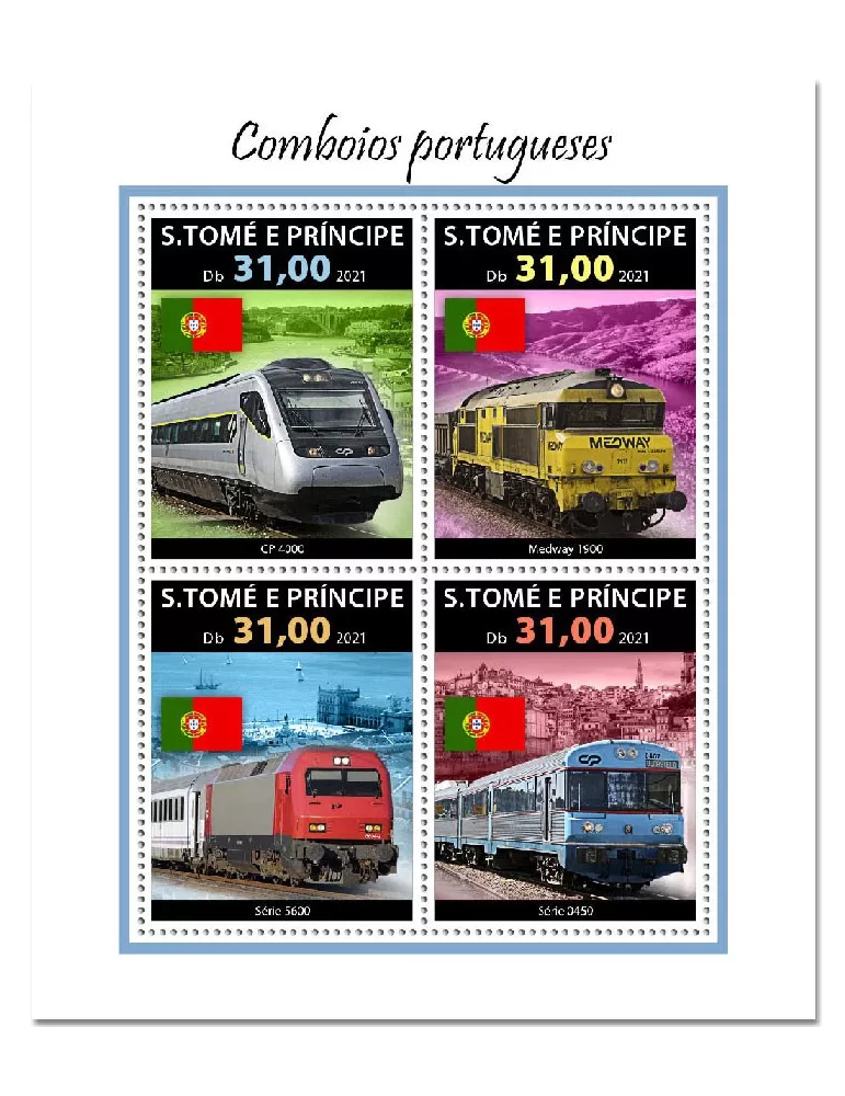 n° 8042/8045 - Timbre SAINT-THOMAS ET PRINCE Poste