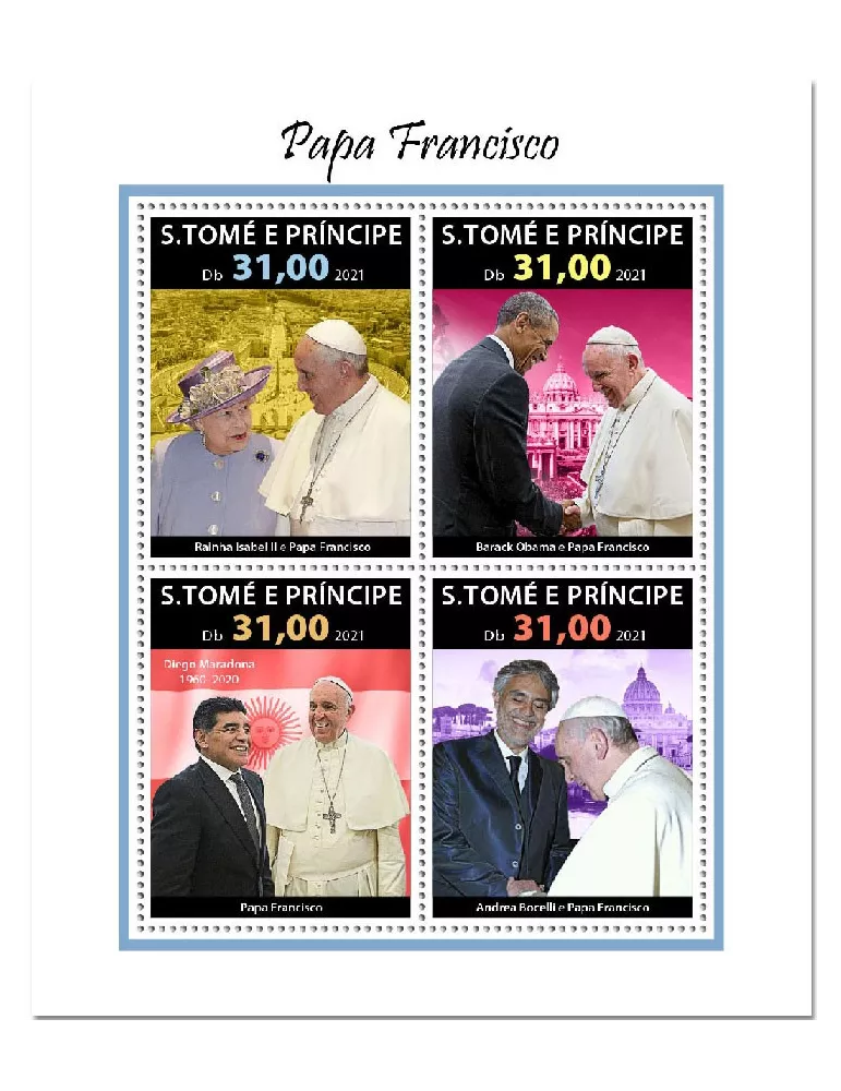 n° 8062/8065 - Timbre SAINT-THOMAS ET PRINCE Poste