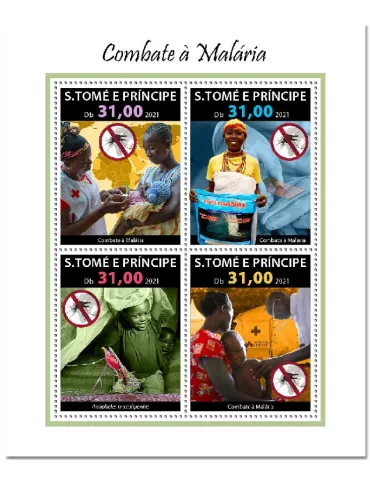 n° 8114/8117 - Timbre SAINT-THOMAS ET PRINCE Poste