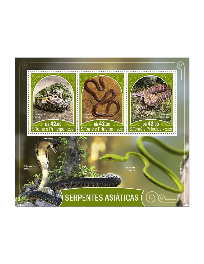 n° 8235/8237 - Timbre SAINT-THOMAS ET PRINCE Poste