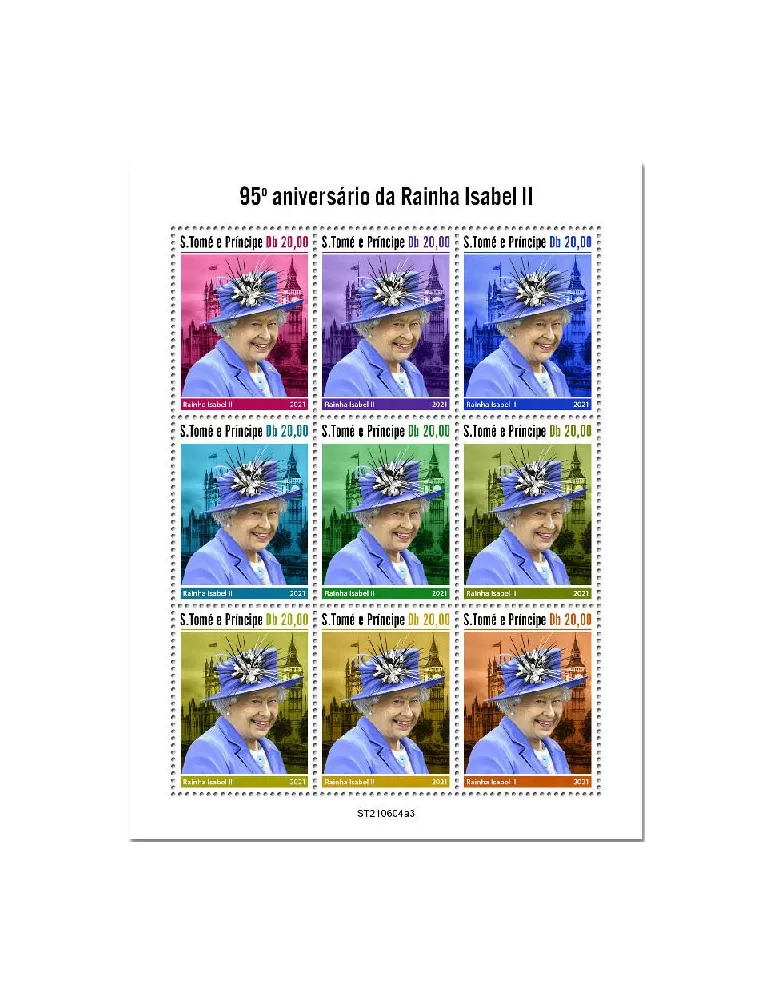 n° 8415/8423 - Timbre SAINT-THOMAS ET PRINCE Poste