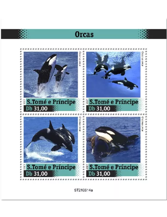 n° 8533/8536 - Timbre SAINT-THOMAS ET PRINCE Poste