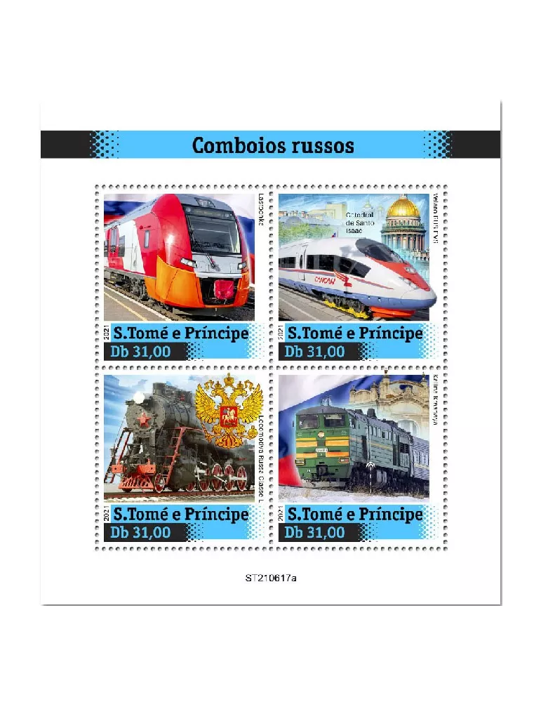 n° 8545/8548 - Timbre SAINT-THOMAS ET PRINCE Poste