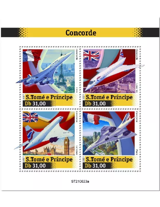 n° 8557/8560 - Timbre SAINT-THOMAS ET PRINCE Poste