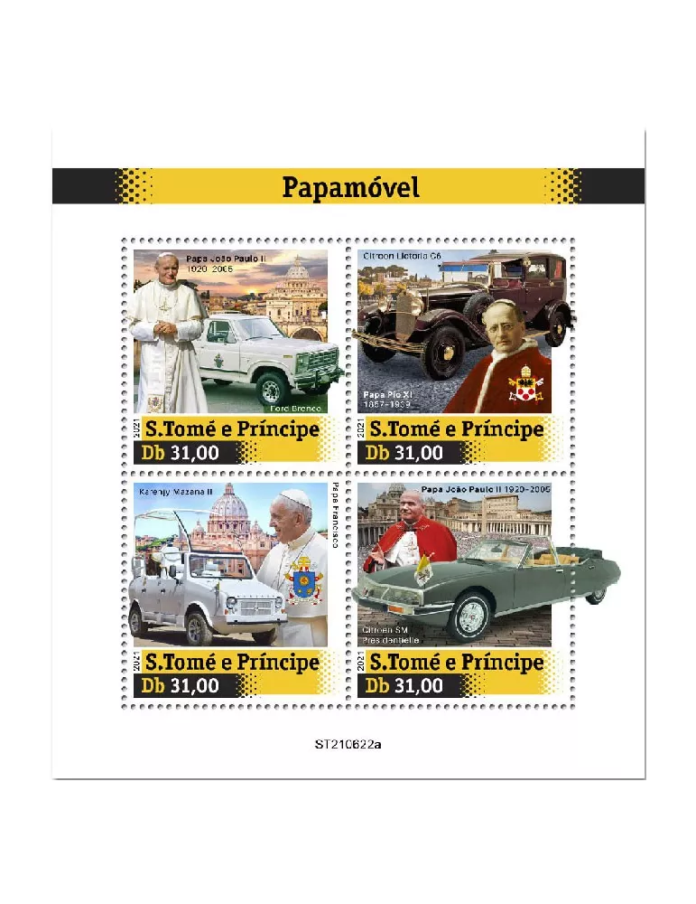 n° 8565/8568 - Timbre SAINT-THOMAS ET PRINCE Poste