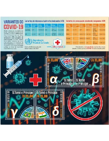 n° 8593/8596 - Timbre SAINT-THOMAS ET PRINCE Poste