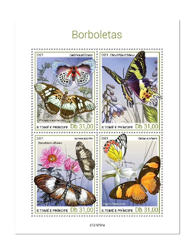 n° 8611/8614 - Timbre SAINT-THOMAS ET PRINCE Poste