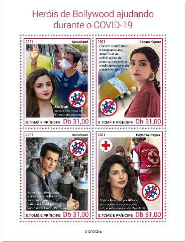 n° 8707/8710 - Timbre SAINT-THOMAS ET PRINCE Poste