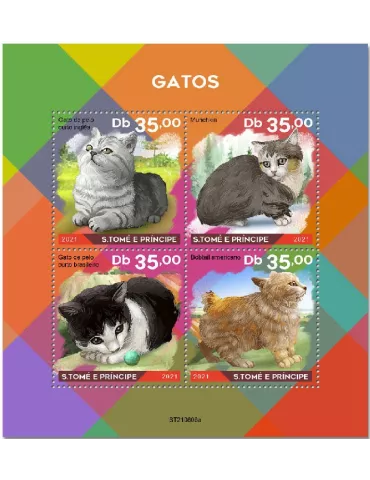 n° 8731/8734 - Timbre SAINT-THOMAS ET PRINCE Poste