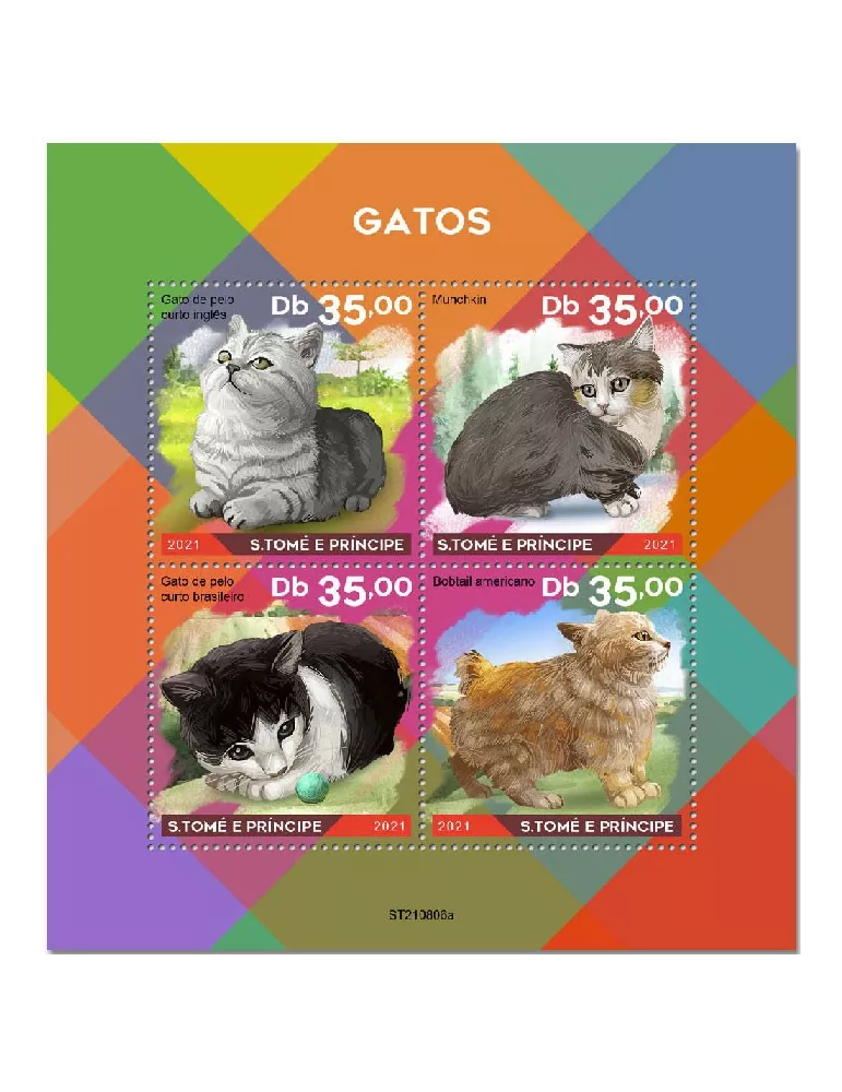 n° 8731/8734 - Timbre SAINT-THOMAS ET PRINCE Poste