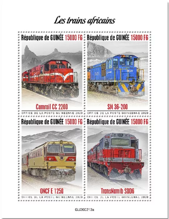 n° 10416/10419 - Timbre GUINEE Poste