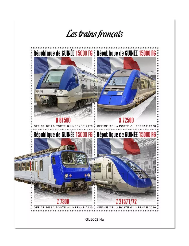 n° 10420/10423 - Timbre GUINEE Poste