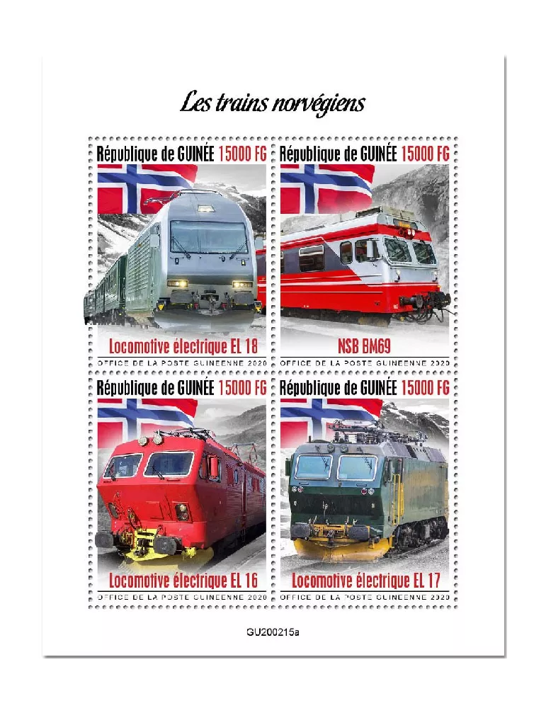 n° 10424/10427 - Timbre GUINEE Poste