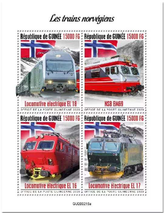 n° 10424/10427 - Timbre GUINEE Poste