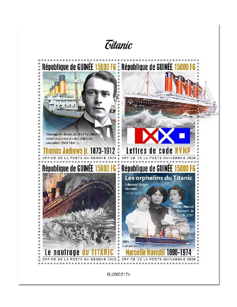 n° 10432/10435 - Timbre GUINEE Poste