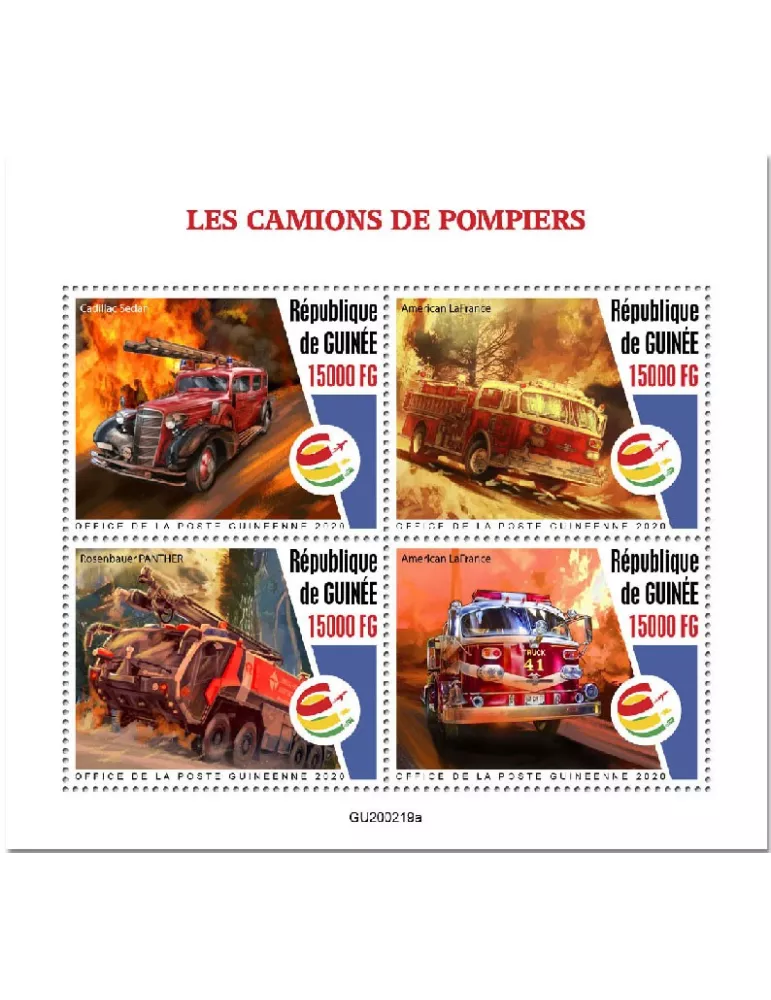 n° 10440/10443 - Timbre GUINEE Poste