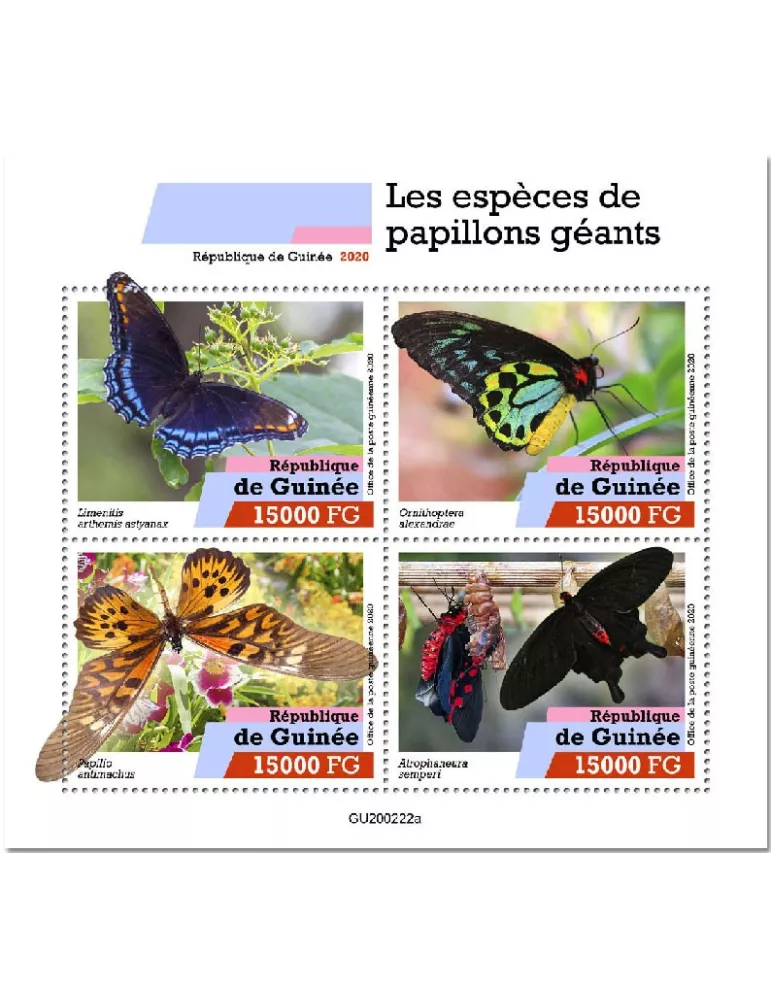 n° 10454/10457 - Timbre GUINEE Poste