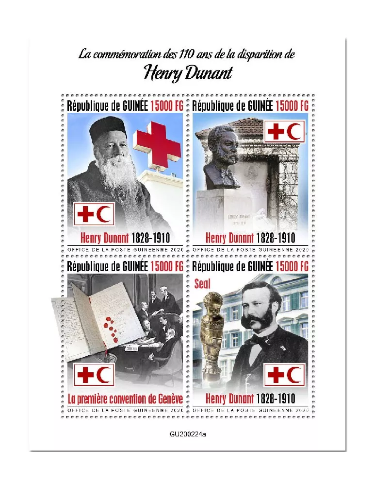 n° 10462/10465 - Timbre GUINEE Poste