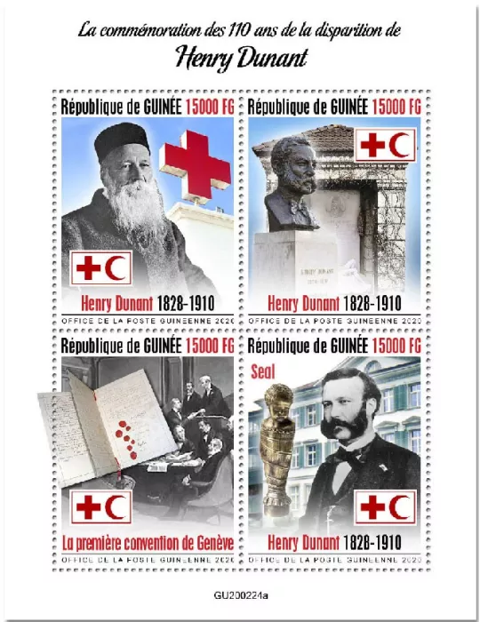 n° 10462/10465 - Timbre GUINEE Poste