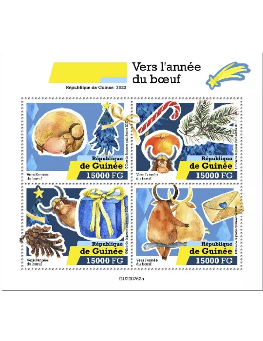 n° 10703/10706 - Timbre GUINEE Poste