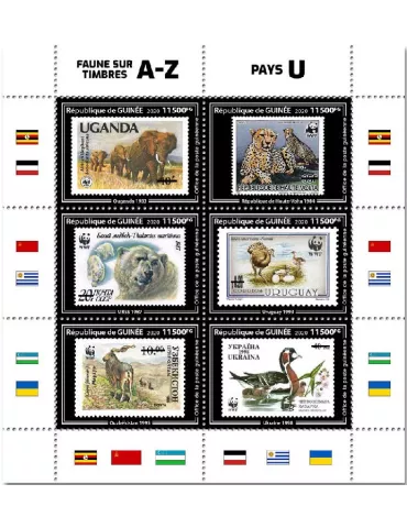 n° 10722/10727 - Timbre GUINEE Poste