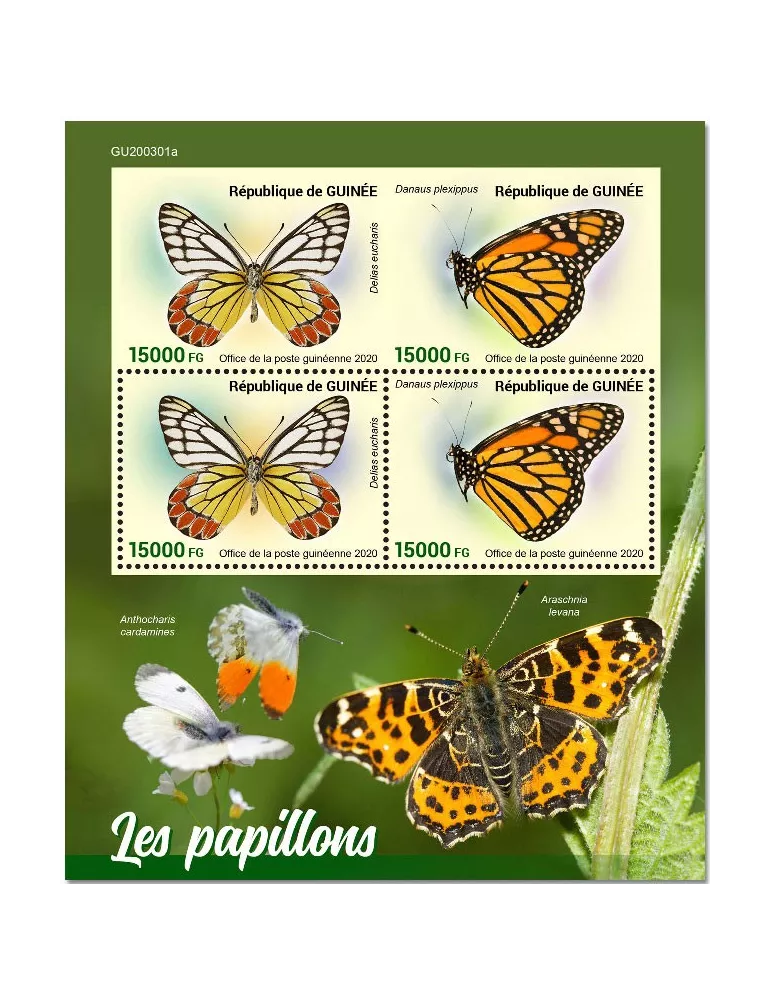 n° 10738/10739 - Timbre GUINEE Poste