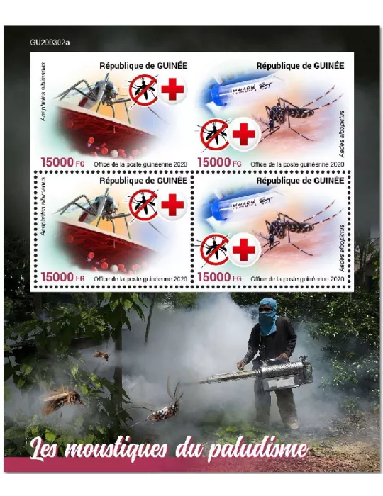 n° 10740/10741 - Timbre GUINEE Poste