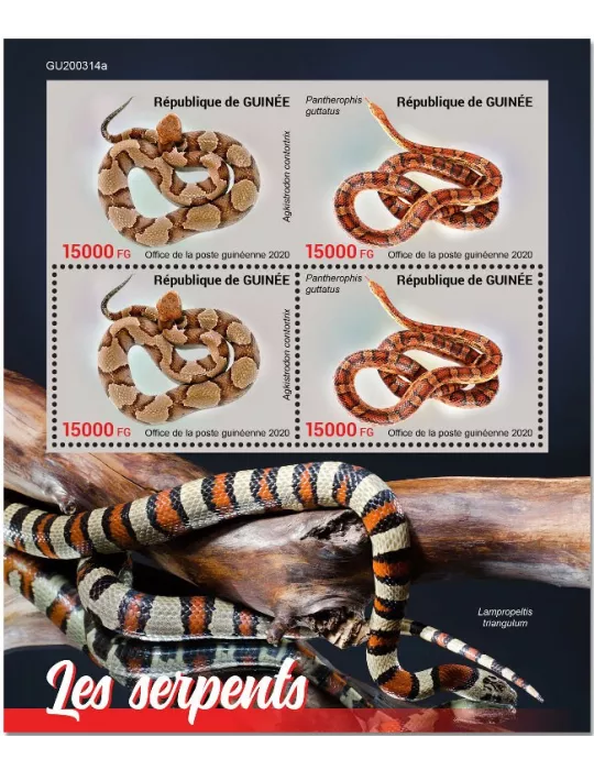 n° 10764/10765 - Timbre GUINEE Poste