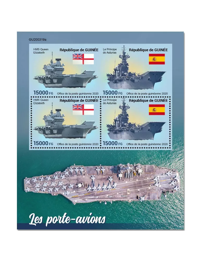 n° 10774/10775 - Timbre GUINEE Poste