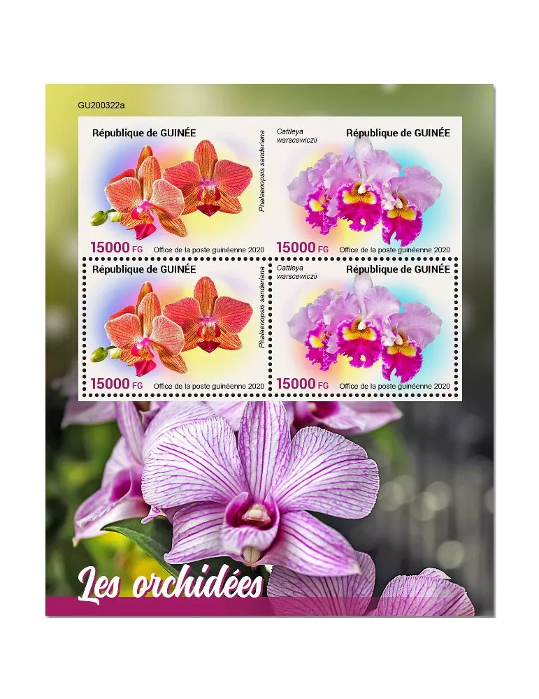 n° 10780/10781 - Timbre GUINEE Poste