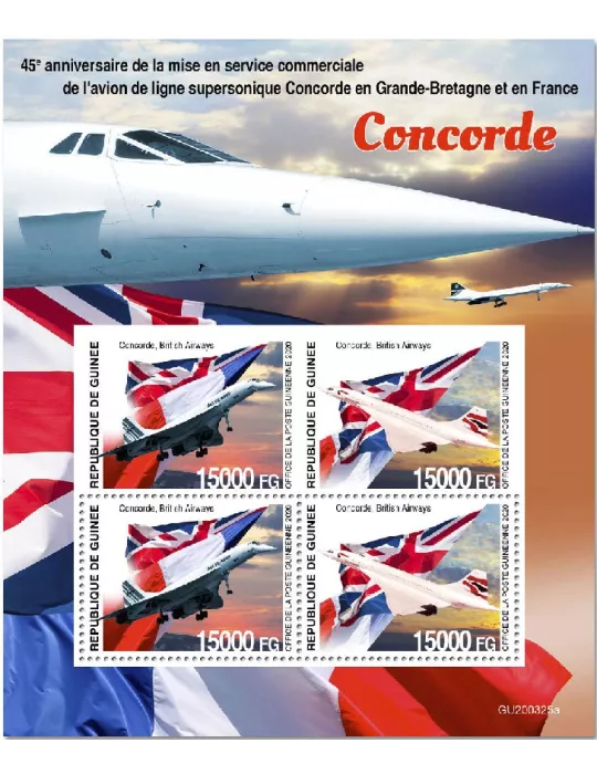 n° 10786/10787 - Timbre GUINEE Poste