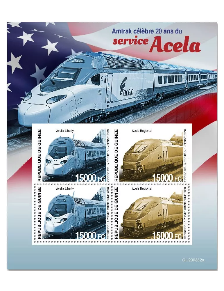 n° 10800/10801 - Timbre GUINEE Poste