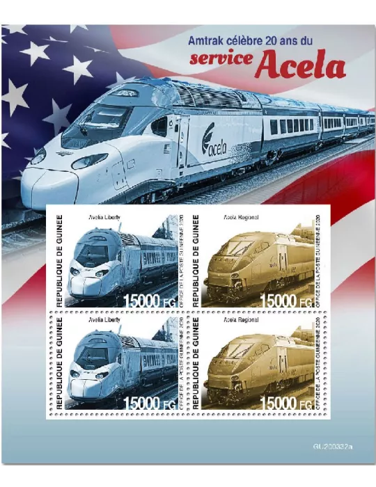 n° 10800/10801 - Timbre GUINEE Poste