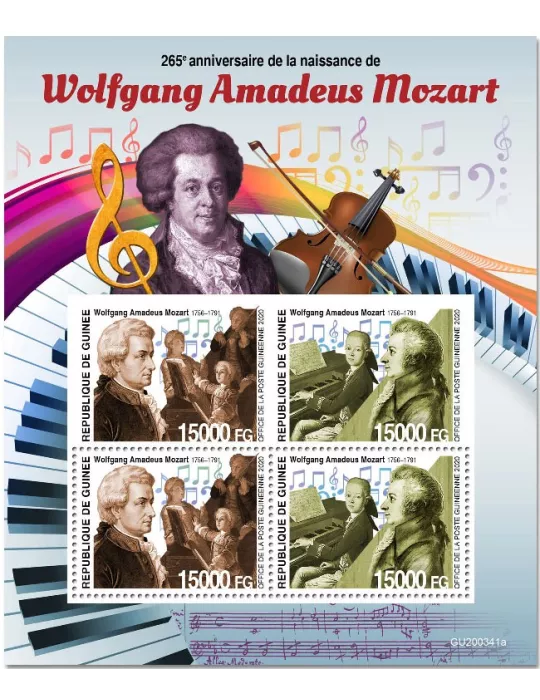 n° 10818/10819 - Timbre GUINEE Poste