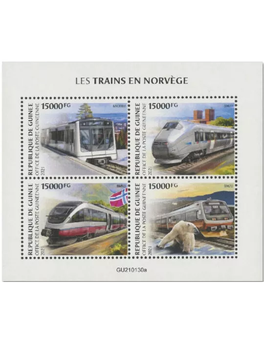 n° 10960/10963 - Timbre GUINEE Poste