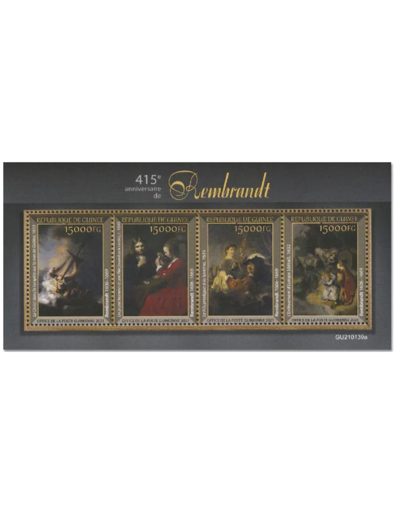 n° 10996/10999 - Timbre GUINEE Poste