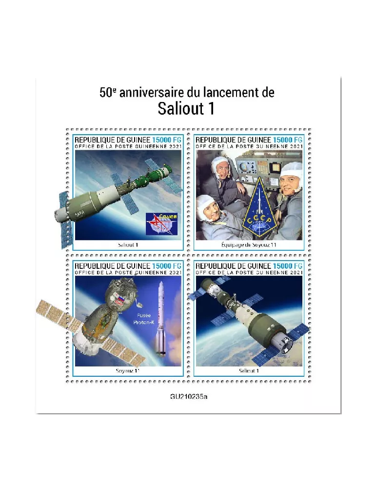 n° 11196/11199 - Timbre GUINEE Poste