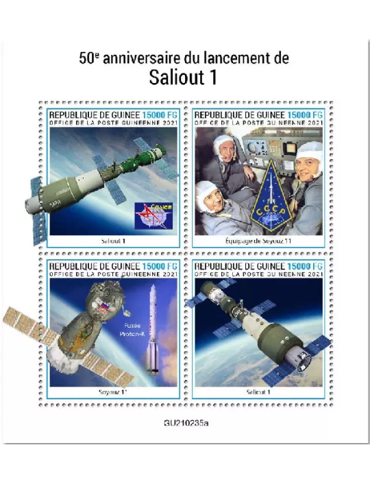 n° 11196/11199 - Timbre GUINEE Poste