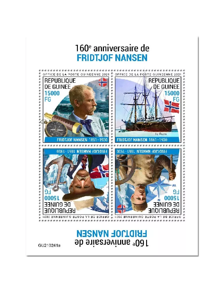 n° 11220/11223 - Timbre GUINEE Poste